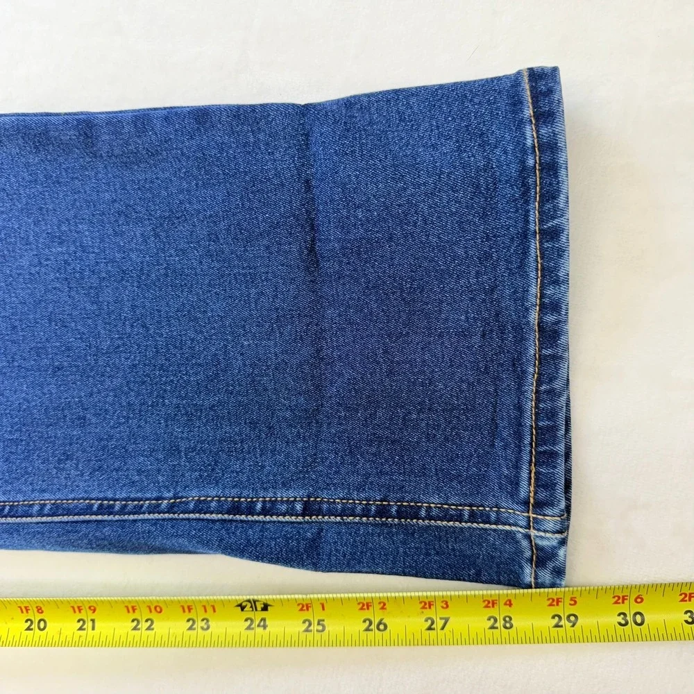 Frye Jeans Womens 8/29 Med Blue Wash‎ Straight Leg High Rise Stretch Denim Faded